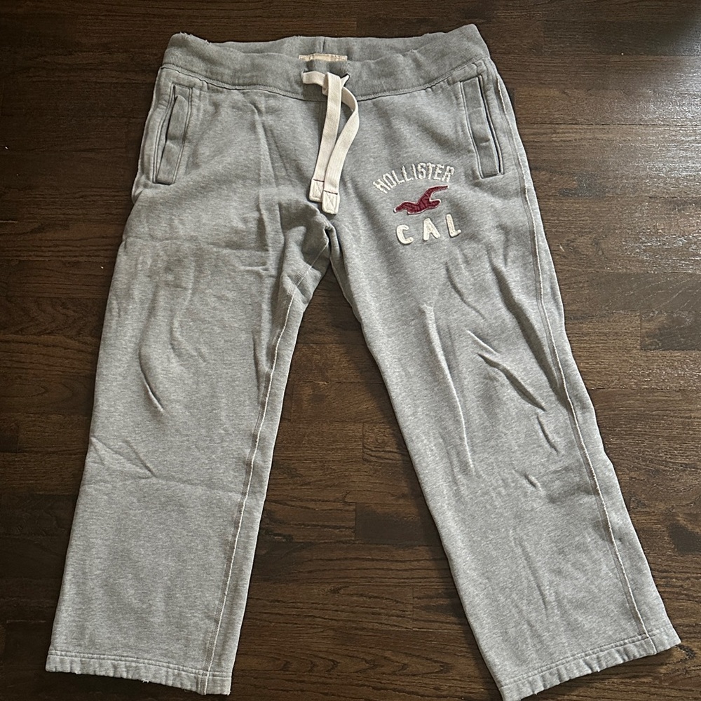 Hollister Mens Light Gray Joggers